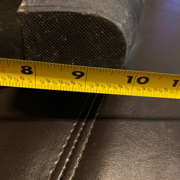 Black Studded Knee High Size 9 boots with Lace up detail and zippers - Picture 7 of 16